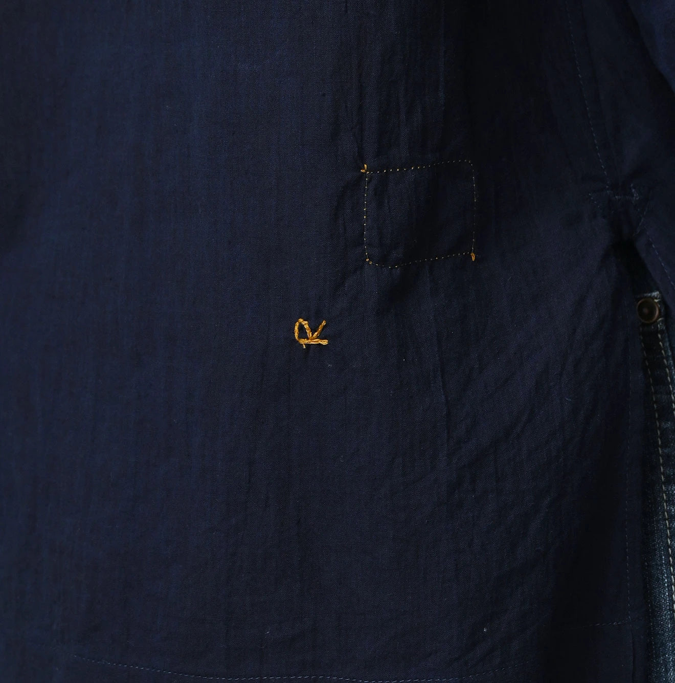 Ai Indian Khadi Lace Cache-Coeur Detail