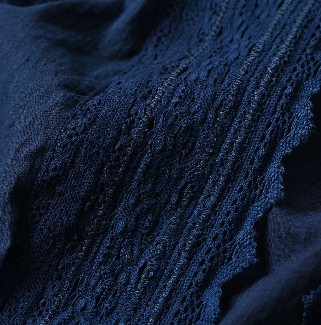 Ai Indian Khadi Lace Cache-Coeur Detail