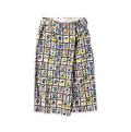 Khadi Fleur Chambre Print Wrapped Skirt White
