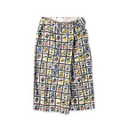 Khadi Fleur Chambre Print Wrapped Skirt White