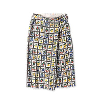 Khadi Fleur Chambre Print Wrapped Skirt
