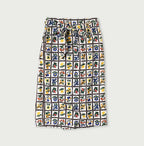Khadi Fleur Chambre Print Wrapped Skirt Back