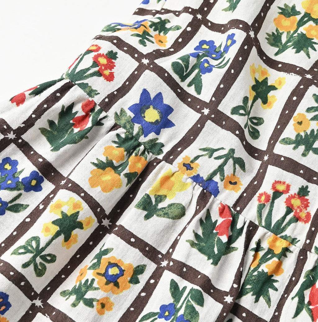 Khadi Fleur Chambre Print Rapper Pants Detail