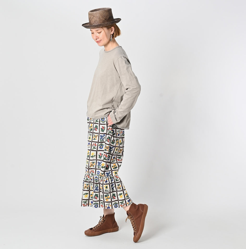 Khadi Fleur Chambre Print Rapper Pants Female