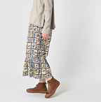 Khadi Fleur Chambre Print Rapper Pants Female