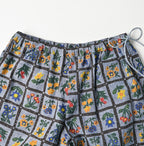 Dungaree Khadi Fleur Chambre Print Rapper Pants Detail