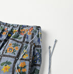 Dungaree Khadi Fleur Chambre Print Rapper Pants Detail