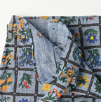 Dungaree Khadi Fleur Chambre Print Wrapped Skirt Detail