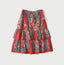 Bandana Paisley Print Tiered Frill Petit Skirt Red