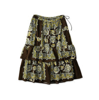 Bandana Paisley Print Tiered Frill Petit Skirt
