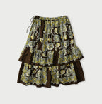 Bandana Paisley Print Tiered Frill Petit Skirt Back