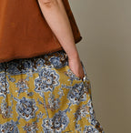 Bandana Paisley Print Tiered Frill Petit Skirt Detail