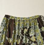 Bandana Paisley Print Tiered Frill Petit Skirt Detail