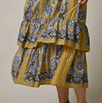 Bandana Paisley Print Tiered Frill Petit Skirt Detail