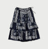 Indigo Bandana Paisley Print Tiered Frill Petit Skirt