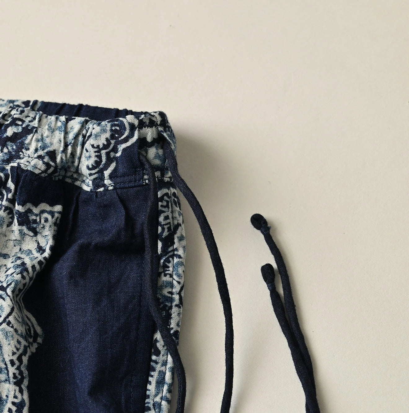 Indigo Bandana Paisley Print Tiered Frill Petit Skirt Detail