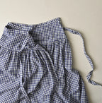 Gauze Gingham Guruguru Skirt Detail