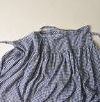 Gauze Gingham Guruguru Skirt Detail