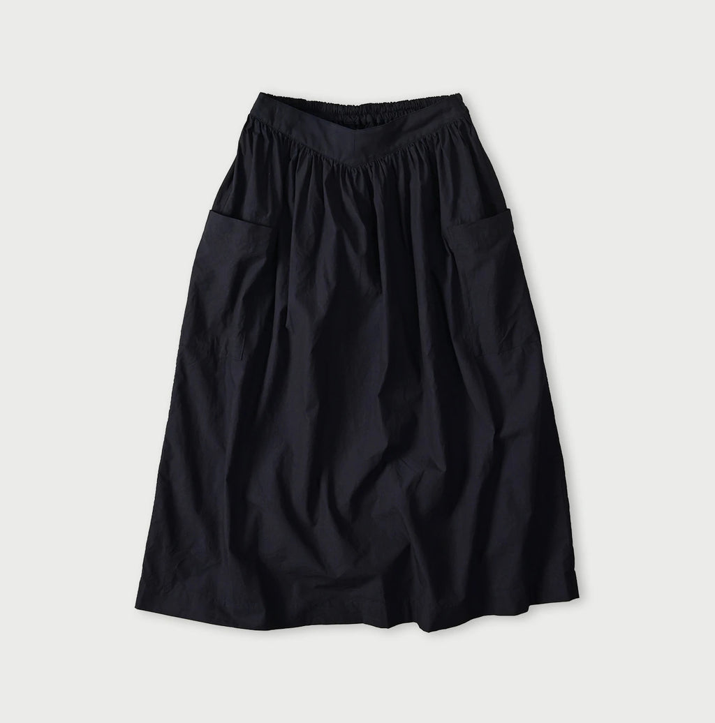 Indigo Batiste Easy Apron Skirt