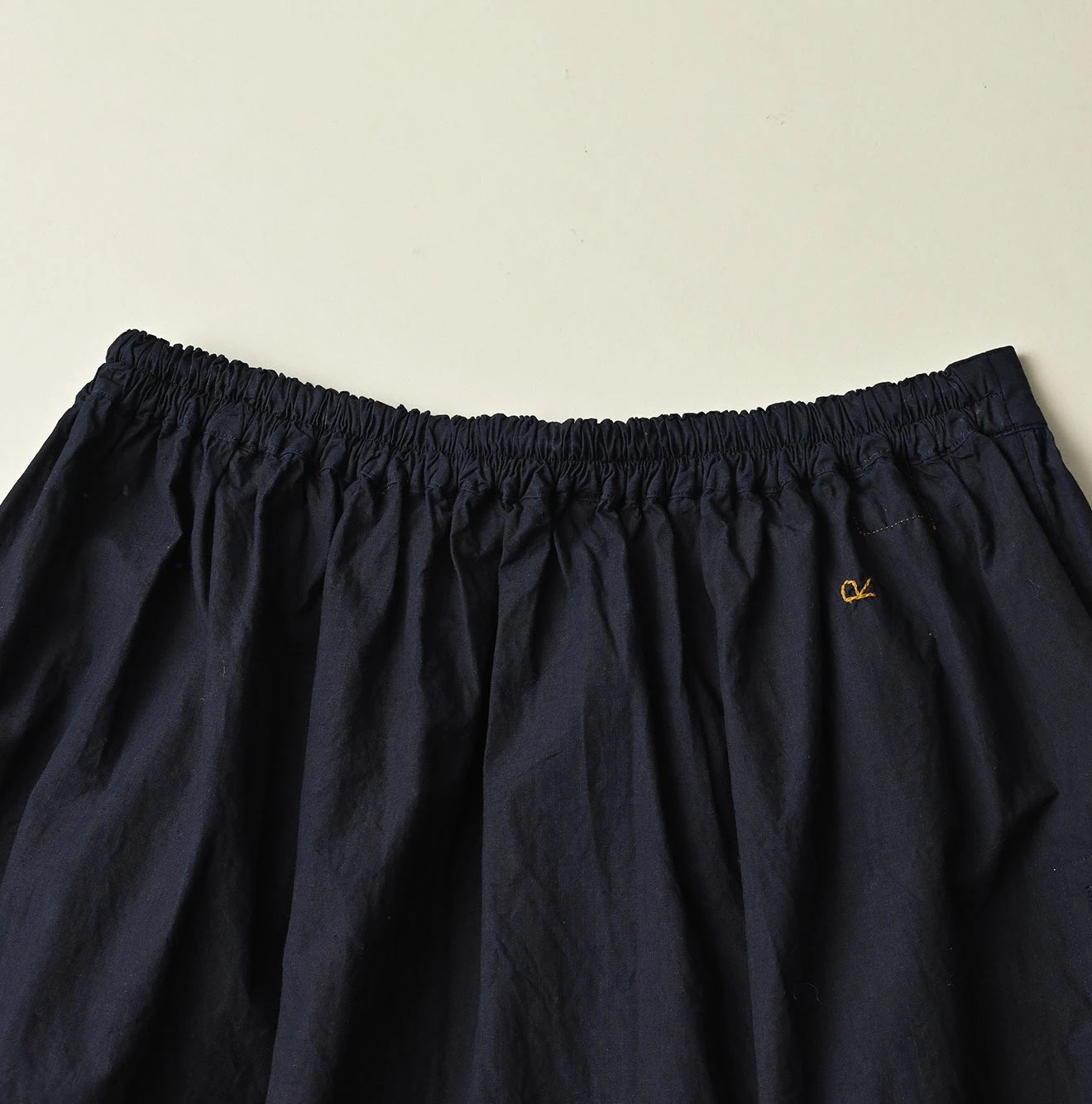 Indigo Batiste Easy Apron Skirt Detail