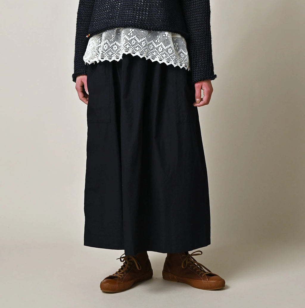 Indigo Batiste Easy Apron Skirt Female Model