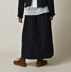 Indigo Batiste Easy Apron Skirt Female Model