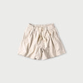 Thin Back Satin Easy Short Pants Antique White