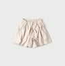 Thin Back Satin Easy Short Pants Antique White