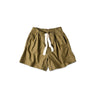 Thin Back Satin Easy Short Pants Khaki