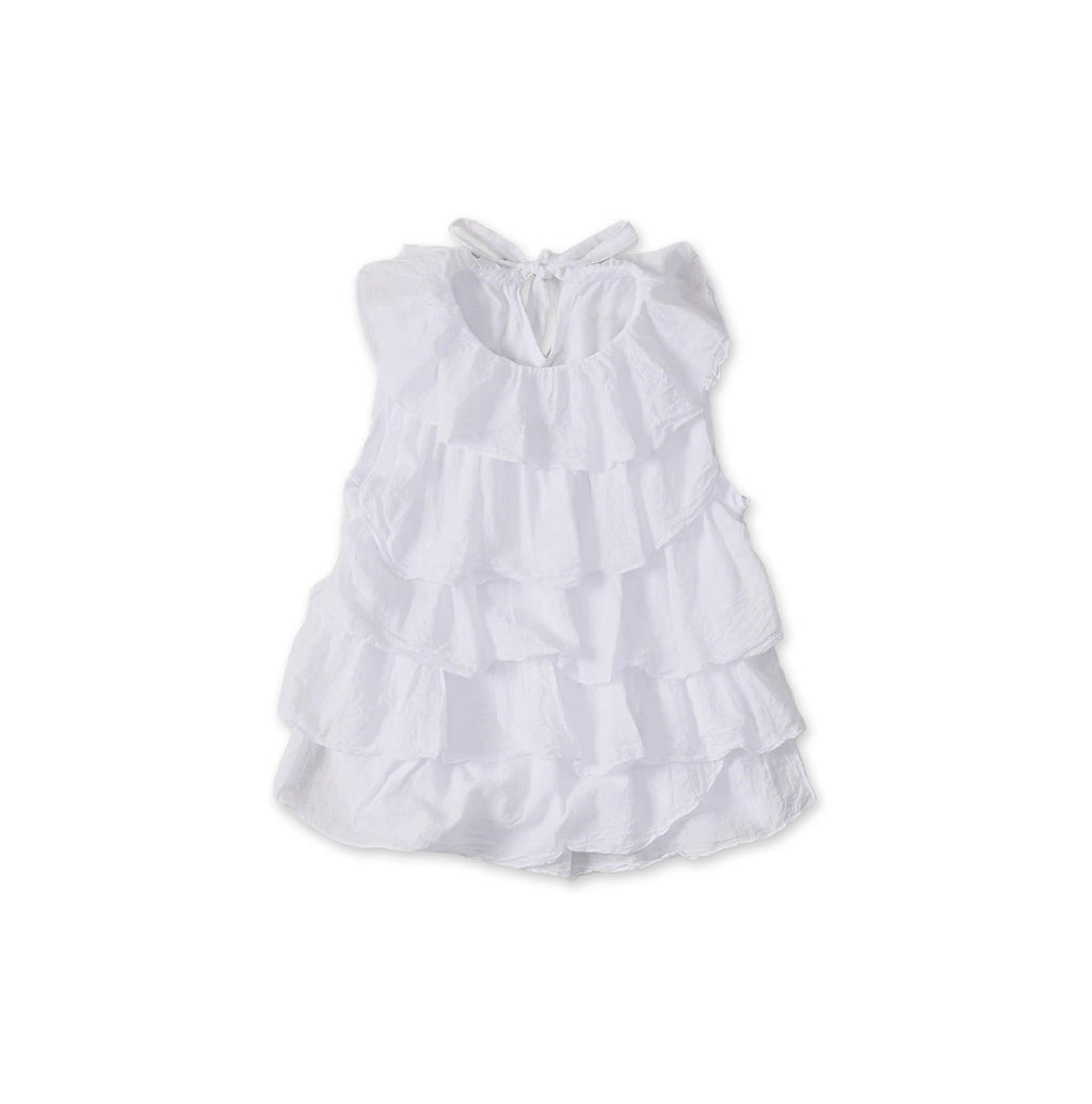 Tenjiku x Gauze Frill Camisole White