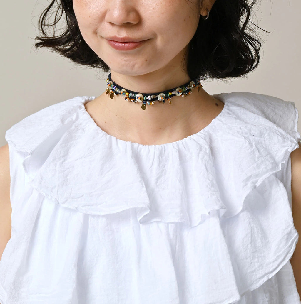 Tenjiku x Gauze Frill Camisole Detail