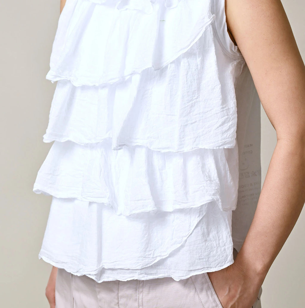 Tenjiku x Gauze Frill Camisole Detail