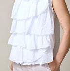 Tenjiku x Gauze Frill Camisole Detail