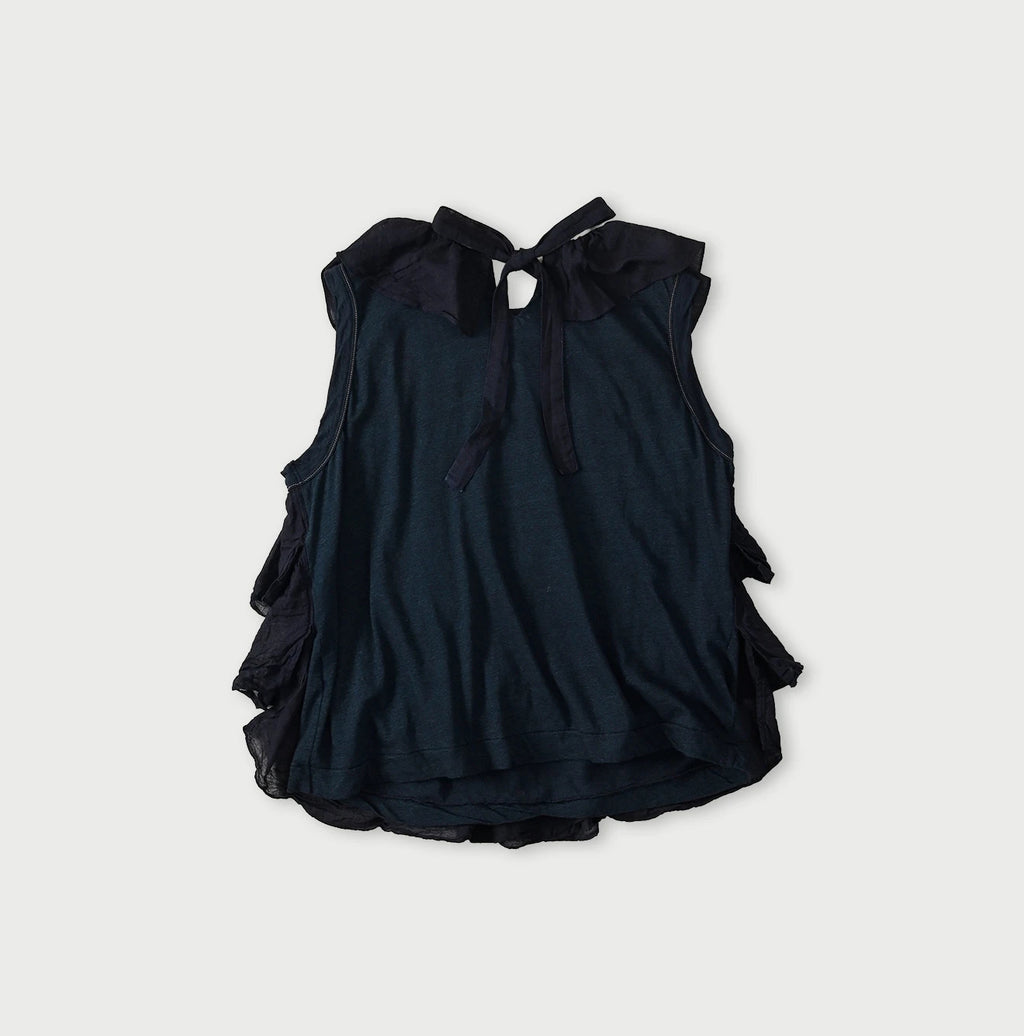 Indigo Tenjiku x Gauze Frill Camisole Back