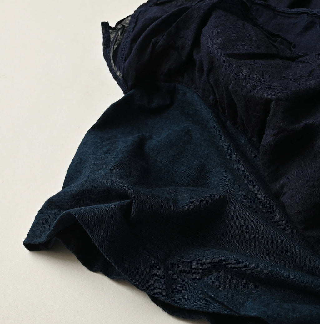 Indigo Tenjiku x Gauze Frill Camisole Detail