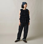 Indigo Tenjiku x Gauze Frill Camisole Female Model