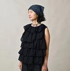 Indigo Tenjiku x Gauze Frill Camisole Female Model