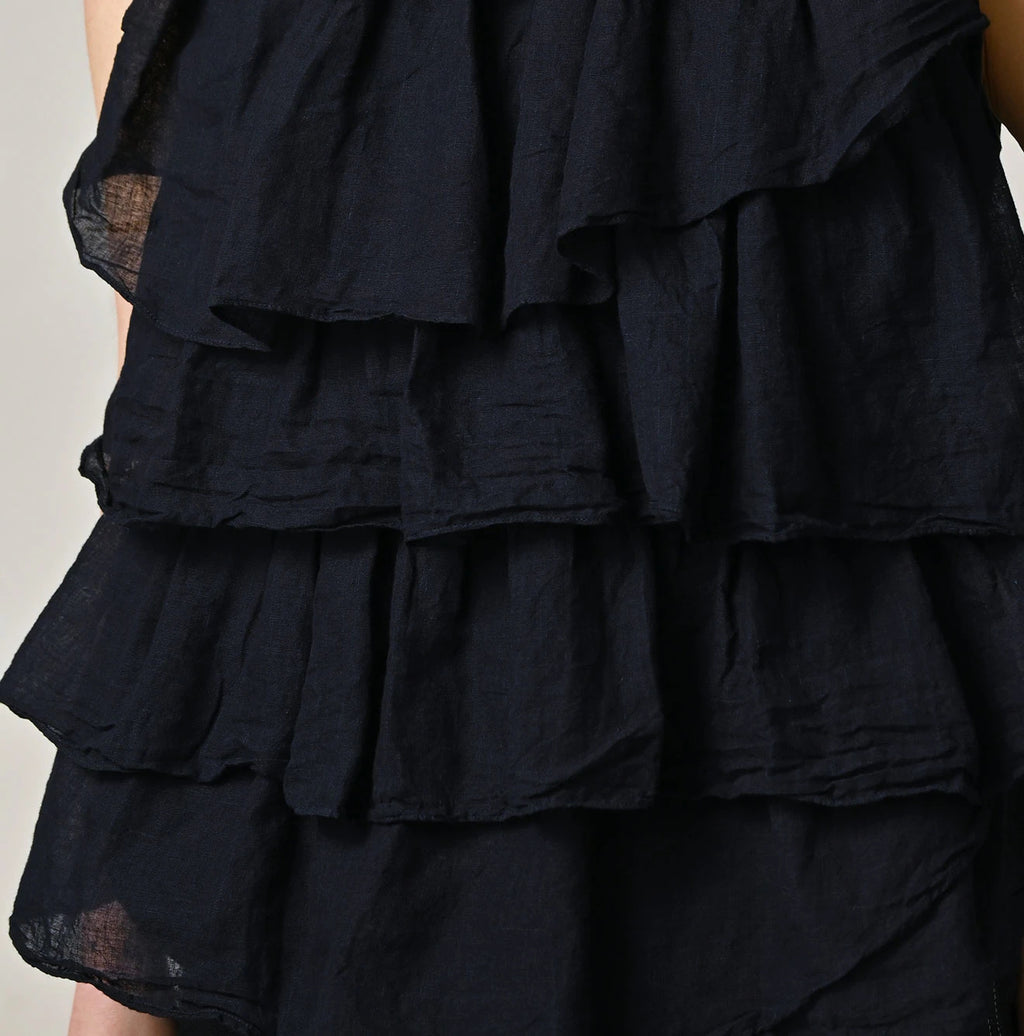 Indigo Tenjiku x Gauze Frill Camisole Detail