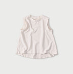 Gauze Urake No Sleeve Top Antique White