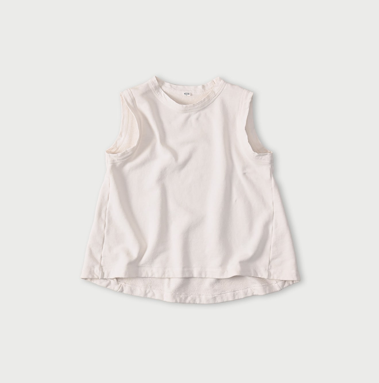 Gauze Urake No Sleeve Top Antique White