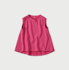 Gauze Urake No Sleeve Top Coral