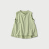 Gauze Urake No Sleeve Top Green
