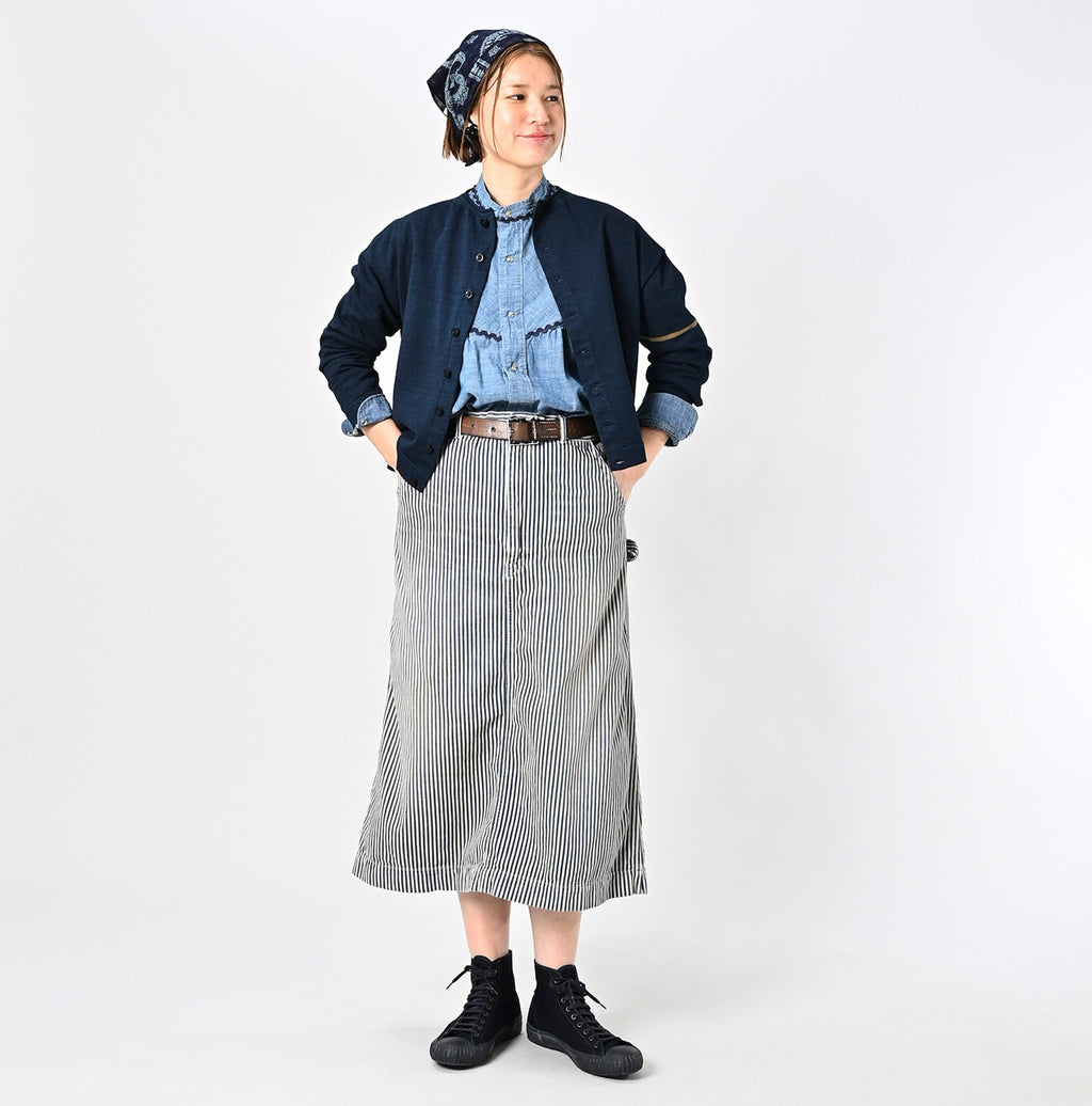 Indigo Knitsew Square Cardigan Female Model