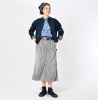 Indigo Knitsew Square Cardigan Female Model