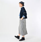 Indigo Knitsew Square Cardigan Female Model