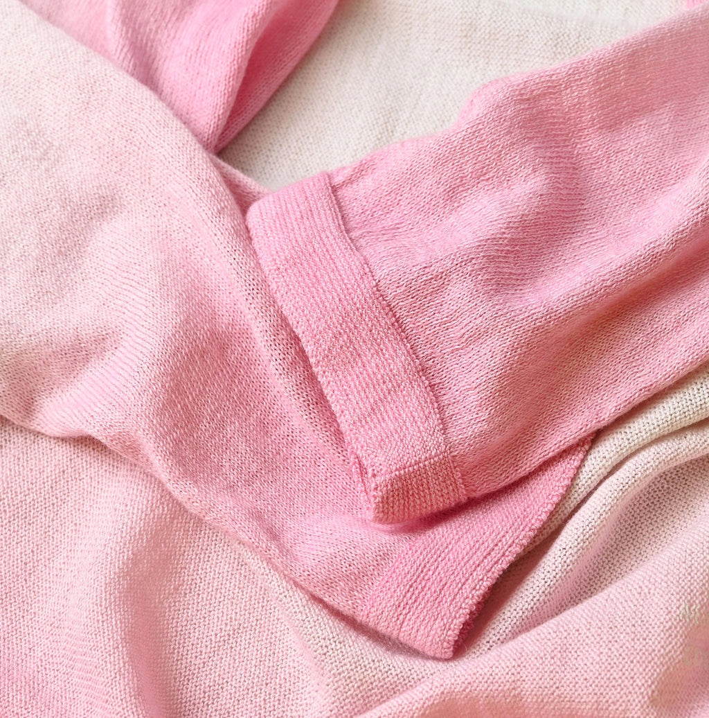 Sakura Gradation Dyed Super Gauze Bolero Detail
