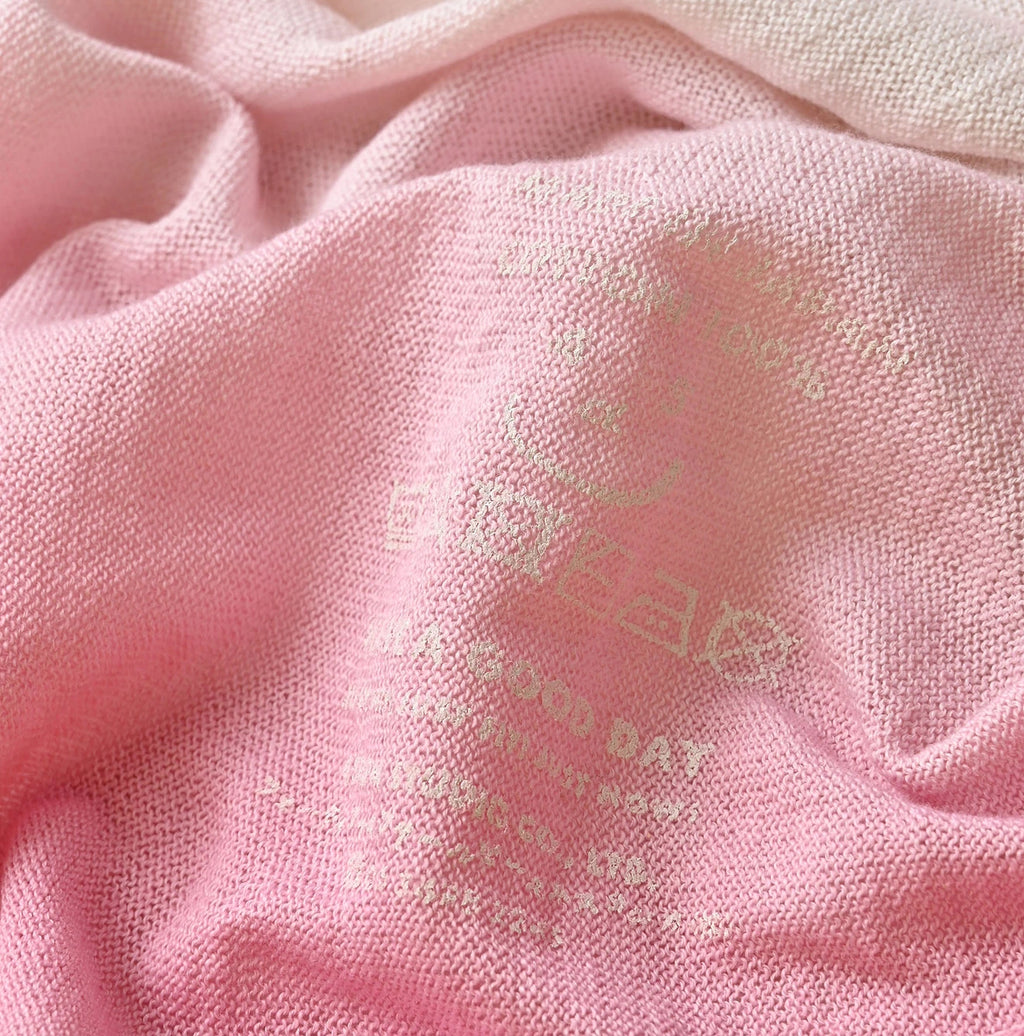 Sakura Gradation Dyed Super Gauze Bolero Detail