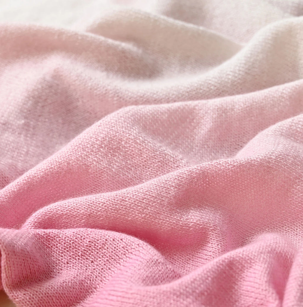 Sakura Gradation Dyed Super Gauze Bolero Detail