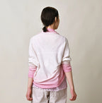 Sakura Gradation Dyed Super Gauze Bolero Femala Model