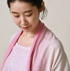 Sakura Gradation Dyed Super Gauze Bolero Detail